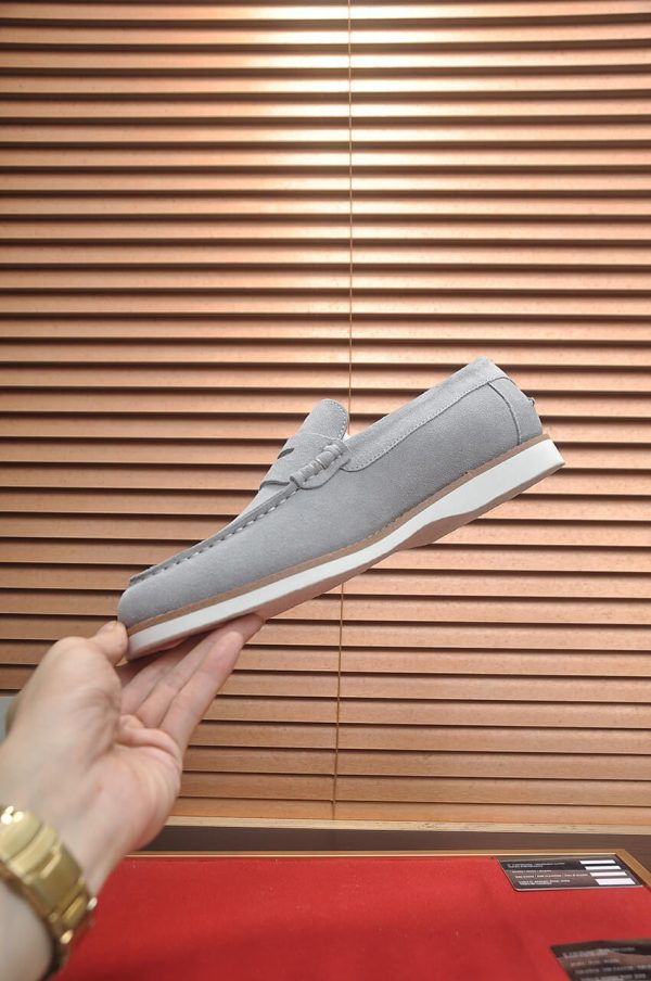 Brunello Cucinelli Flex Suede Penny Loafers