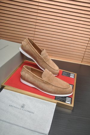 _Brunello -Cucinelli -Flex -Suede -Penny -Loafers (7) Brunello Cucinelli Flex Suede Penny Loafers