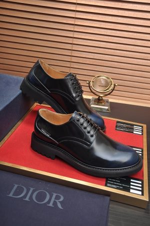 Dior loafers in black shiny calfskin