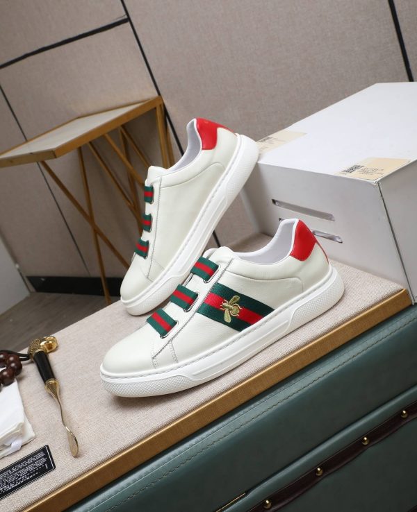 Gucci- Ace -Logo -Strap -Sneakers. (1) Gucci Ace Logo Strap Sneakers.