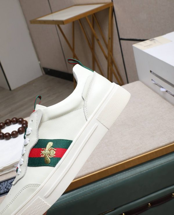 Gucci Ace Logo Strap Sneakers.