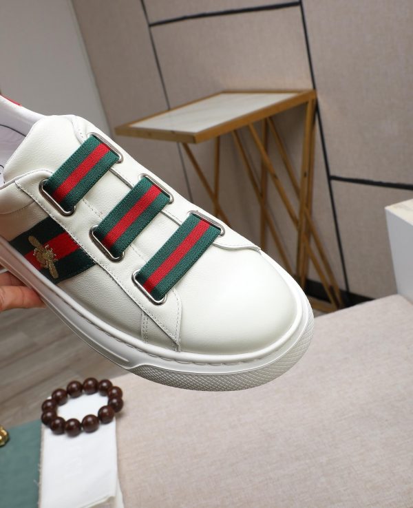 Gucci- Ace -Logo -Strap -Sneakers. (3) Gucci Ace Logo Strap Sneakers.