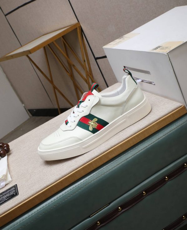 Gucci Ace Logo Strap Sneakers.