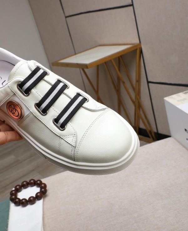 Gucci Ace Logo Strap Sneakers.