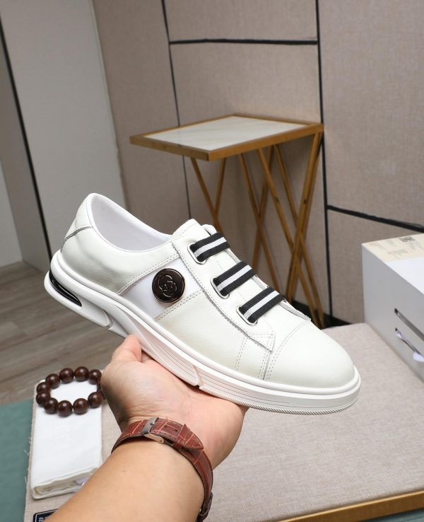 Gucci Ace Logo Strap Sneakers.