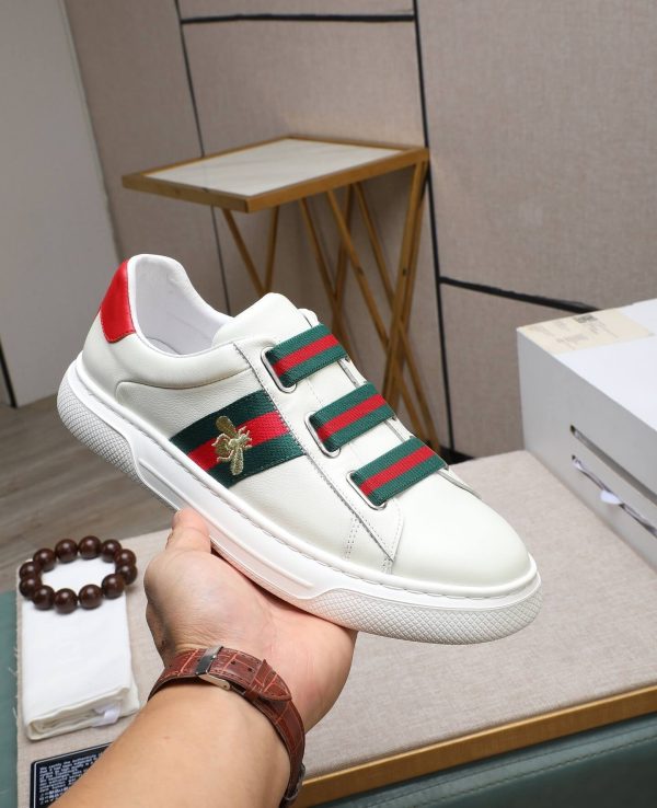 Gucci- Ace -Logo -Strap -Sneakers. (6) Gucci Ace Logo Strap Sneakers.