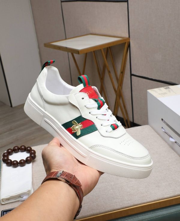 Gucci Ace Logo Strap Sneakers.