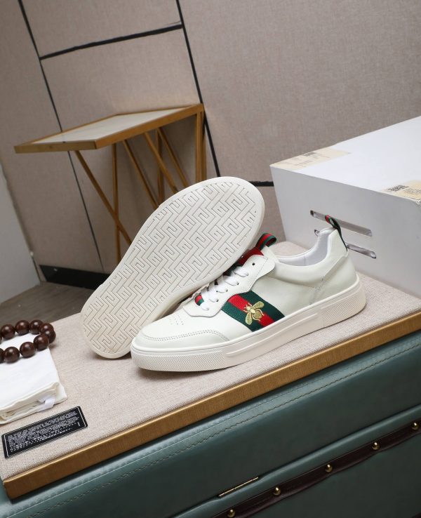 Gucci Ace Logo Strap Sneakers.