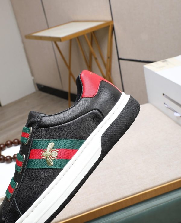 Gucci Ace Logo Strap Sneakers.