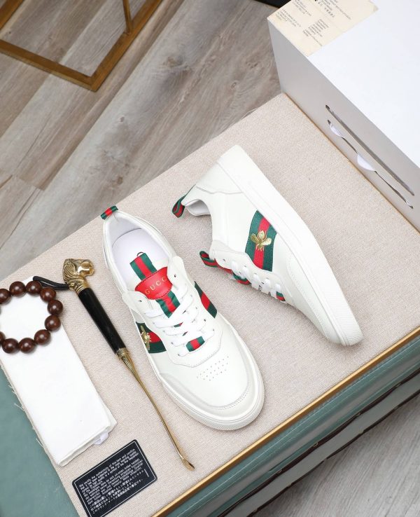 Gucci Ace Logo Strap Sneakers.