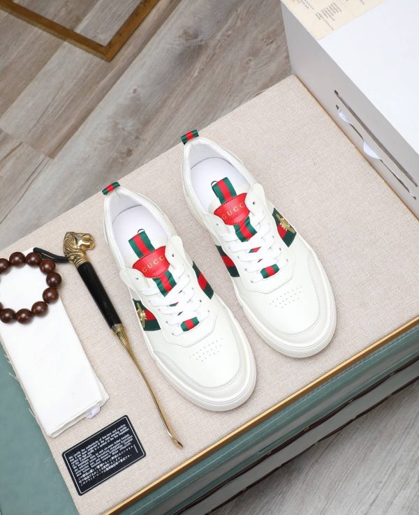 Gucci Ace Logo Strap Sneakers.