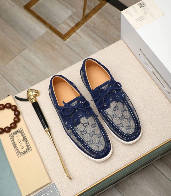 Gucci- GG -canvas -loafers (2) Gucci GG canvas loafers