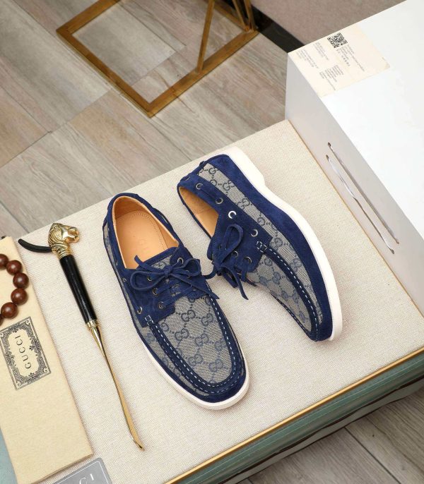Gucci- GG -canvas -loafers (3) Gucci GG canvas loafers