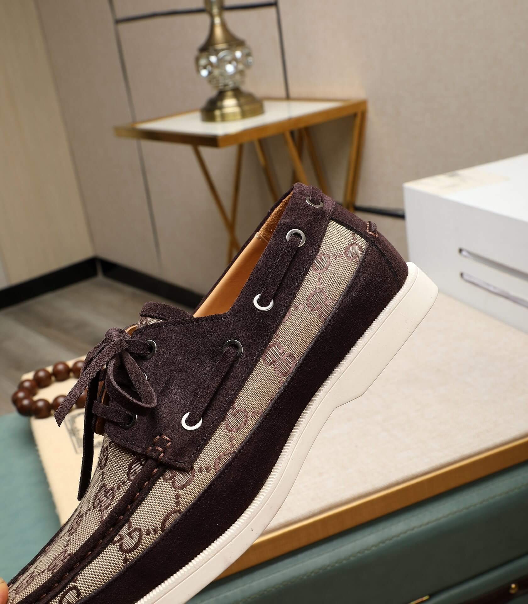 Gucci - Loafer - GG - Supreme - Mesh - Deck - Shoe 9 Gucci GG canvas loafers