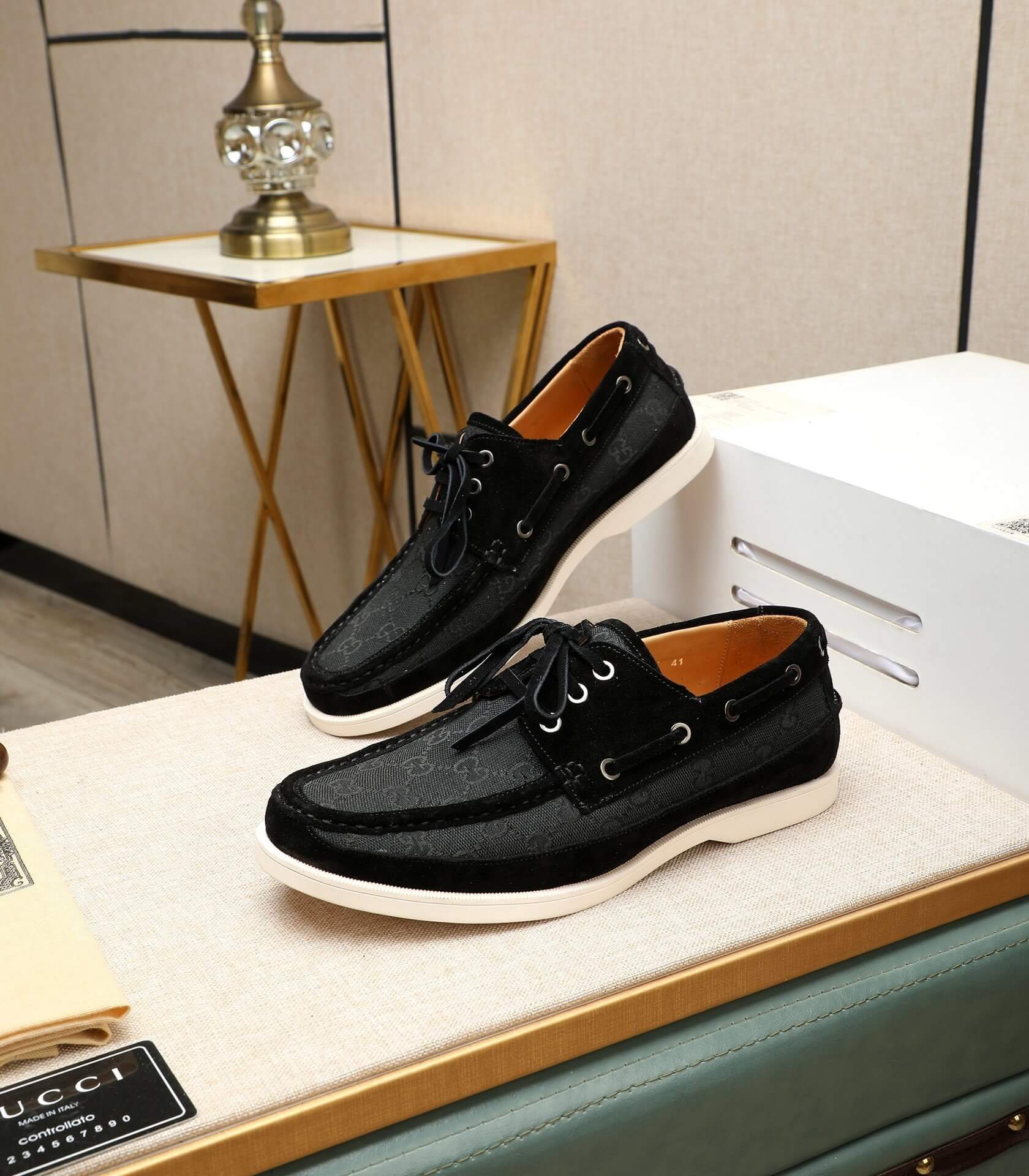 Gucci - Moccasin - Black - GG - Supreme - Canvas 9 Gucci GG canvas loafers