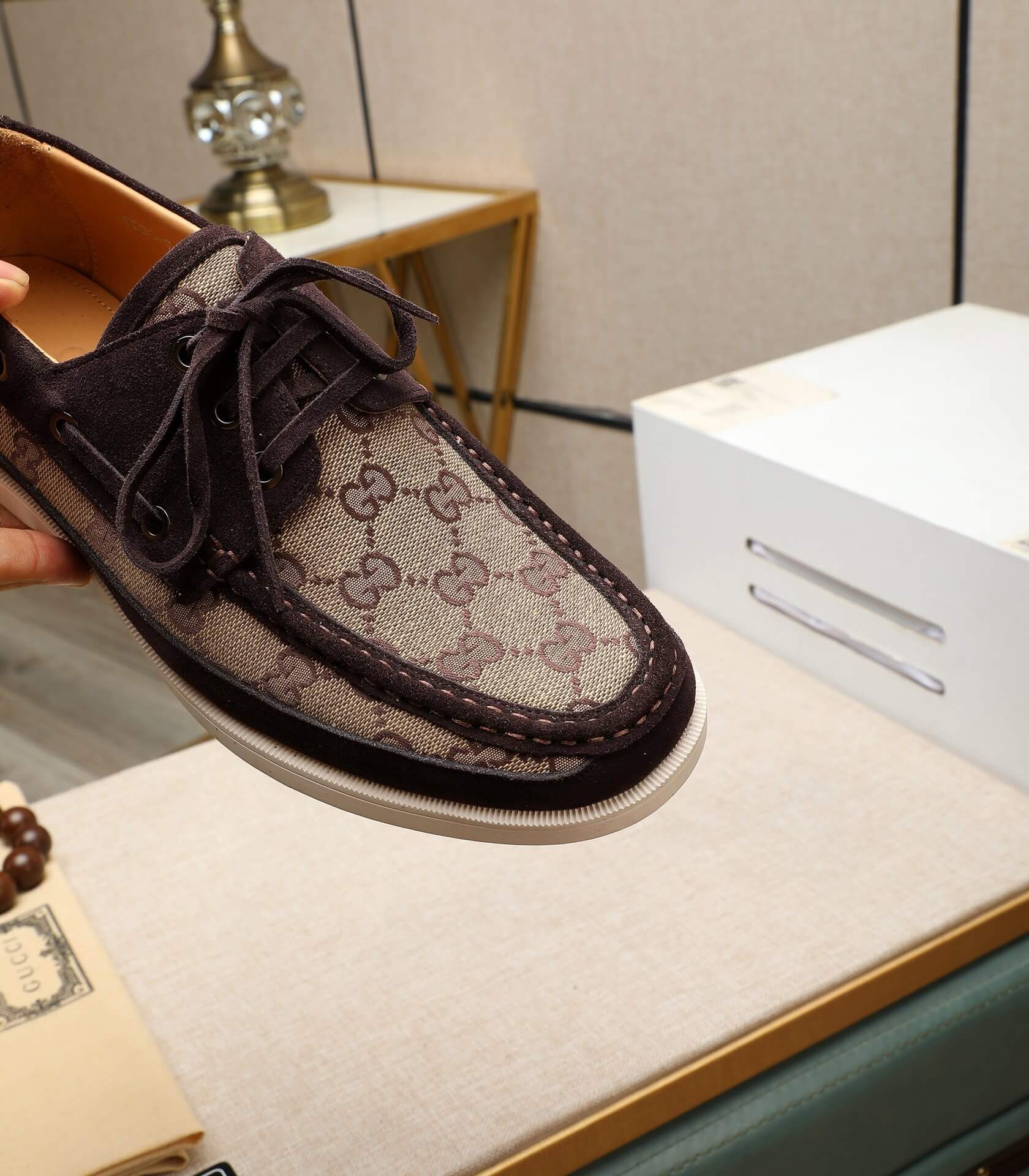 Gucci - Loafer - GG - Supreme - Mesh - Deck - Shoe 2 Gucci GG canvas loafers