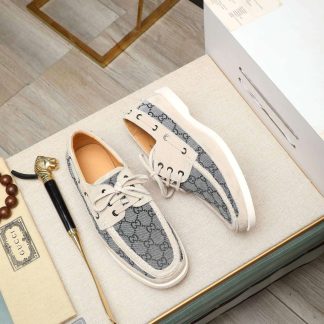 Gucci GG canvas loafers