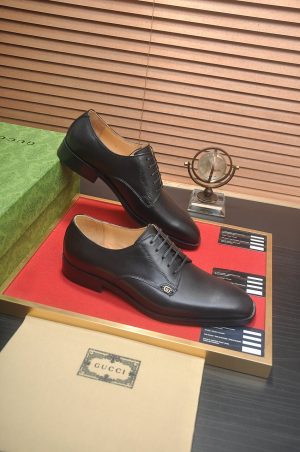 Gucci -black -Zola- plain-toe -Derby (5) Gucci black Zola plain-toe Derby
