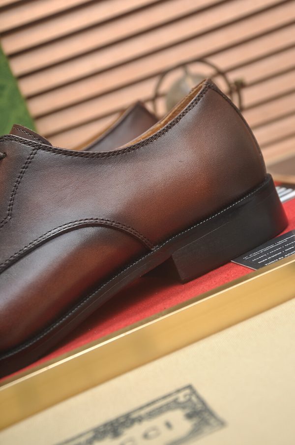 Gucci- brown -leather- Oxford -shoes (2) Gucci brown leather Oxford shoes.