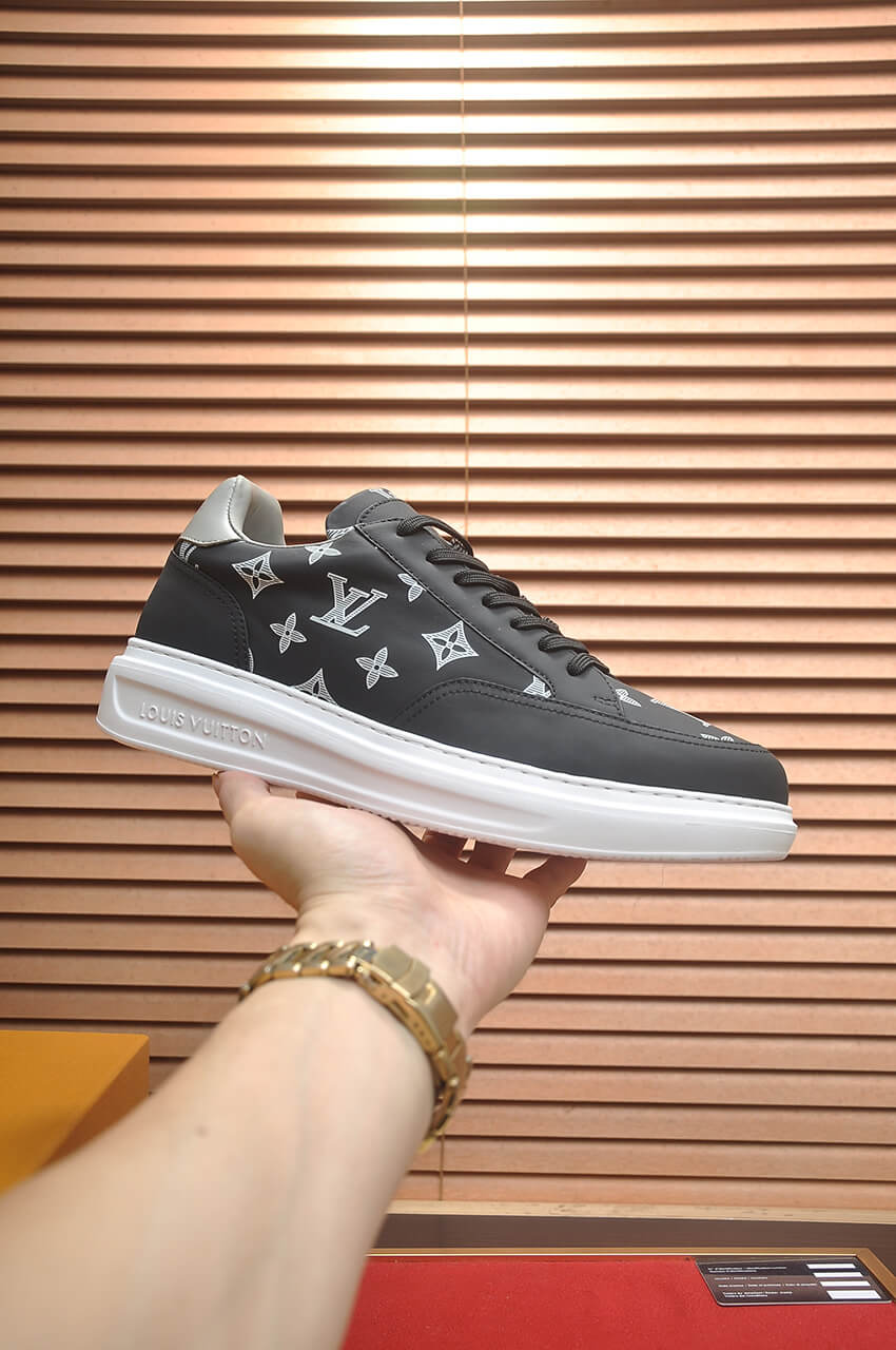 Louis Vuitton Monogram Print Beverly Hills Sneakers in Black 2 Louis Vuitton Beverly Hills Sneaker.