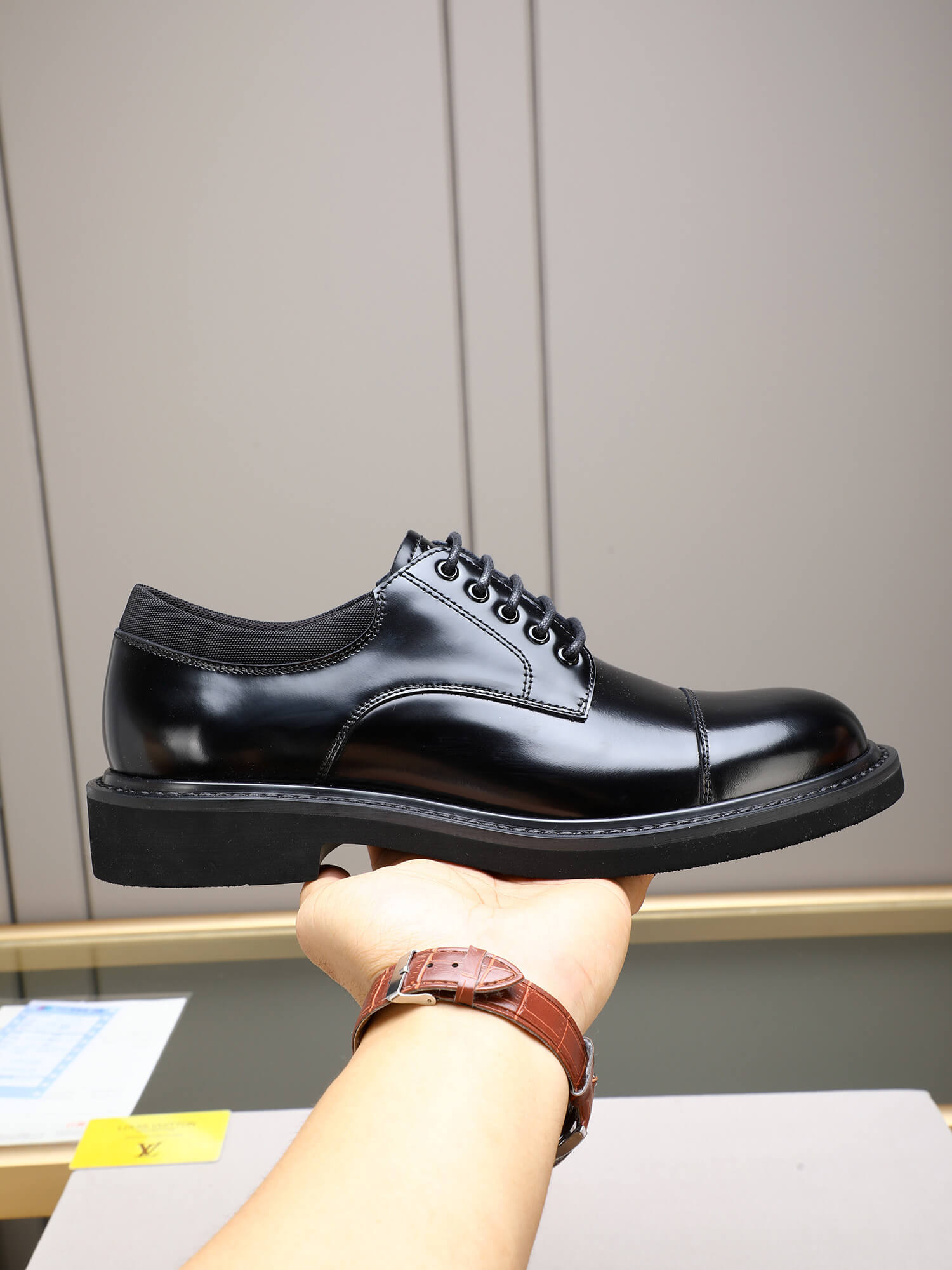 Louis Vuitton Derby Shoe - Black Patent Cap-Toe - LV Flex Urban 3 Louis Vuitton LV Flex Derby shoes