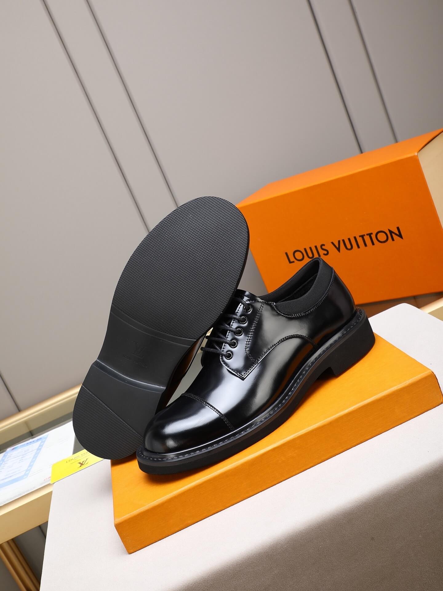 Louis Vuitton Derby Shoe - Black Patent Cap-Toe - LV Flex Urban 6 Louis Vuitton LV Flex Derby shoes