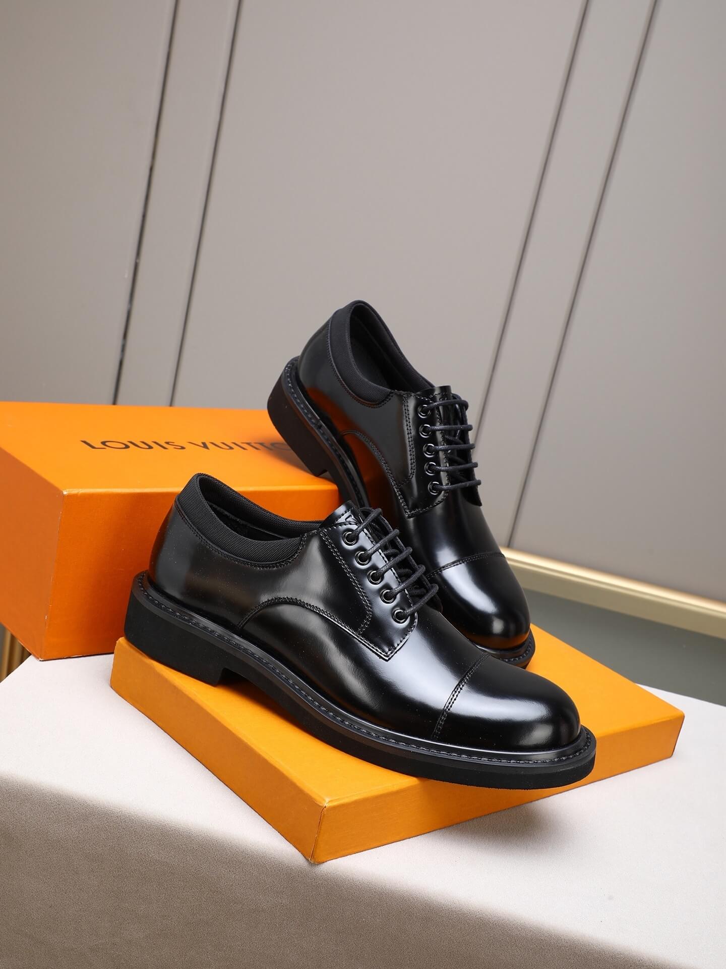 Louis Vuitton Derby Shoe - Black Patent Cap-Toe - LV Flex Urban 1 Louis Vuitton LV Flex Derby shoes
