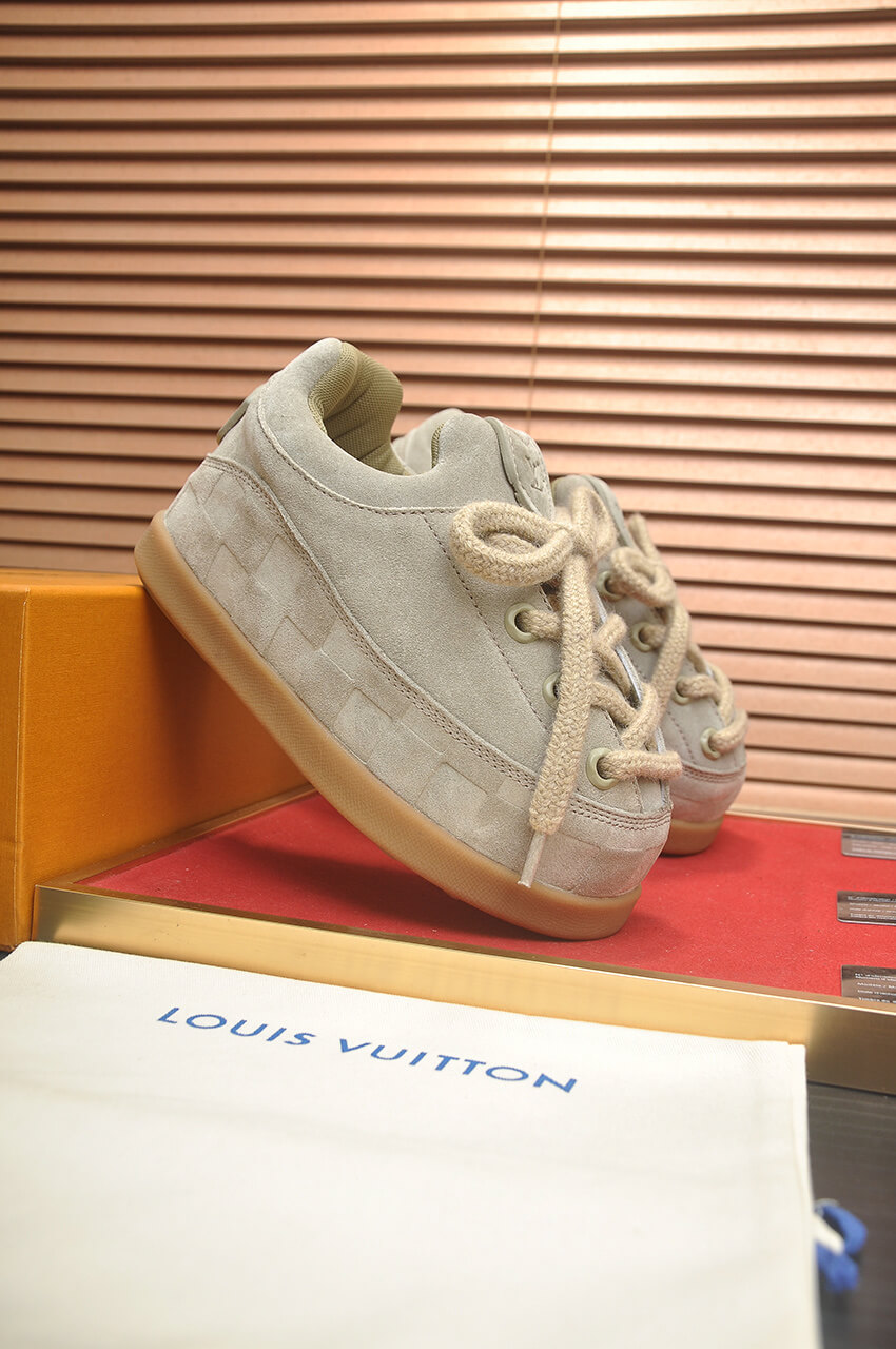 Louis Vuitton x NIGO Cozy Low-Top Sneaker Beige 4 Louis Vuitton LV Yeti Slip-On shoes