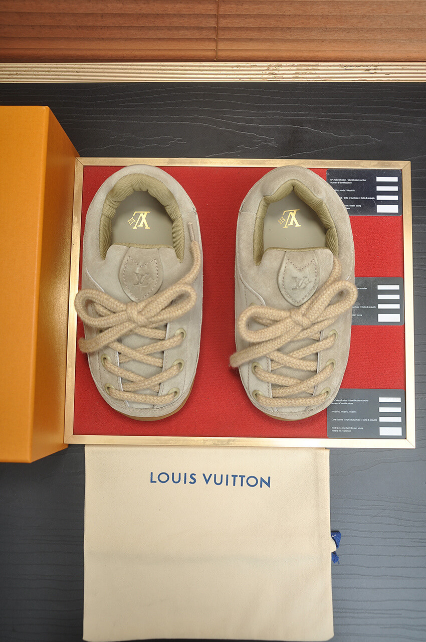 Louis Vuitton x NIGO Cozy Low-Top Sneaker Beige 3 Louis Vuitton LV Yeti Slip-On shoes