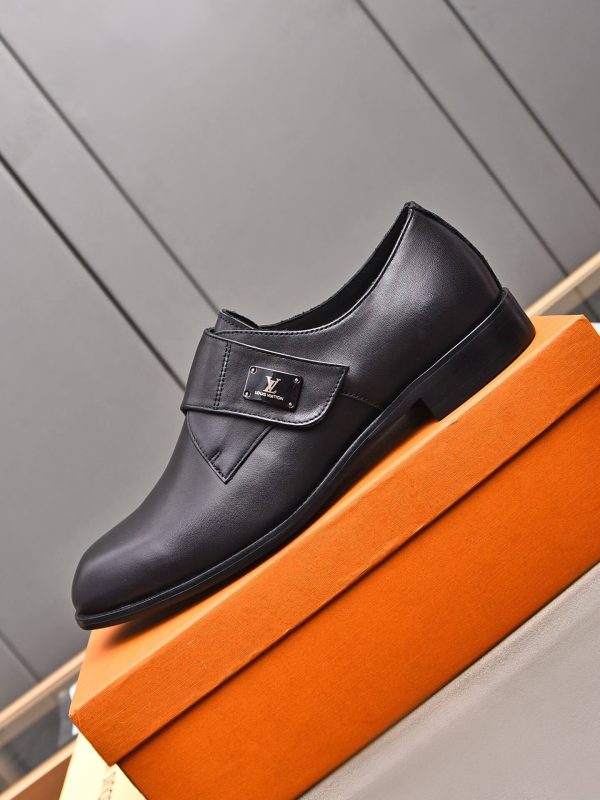 Louis -Vuitton -black- leather -monk -shoes (7) Louis Vuitton black leather monk shoes.