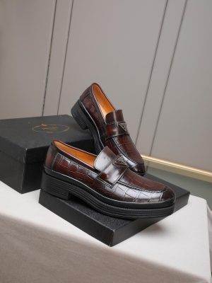 Prada -loafers- in -brushed -leather (7) Prada loafers in brushed leather