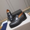 Prada woven leather loafers.