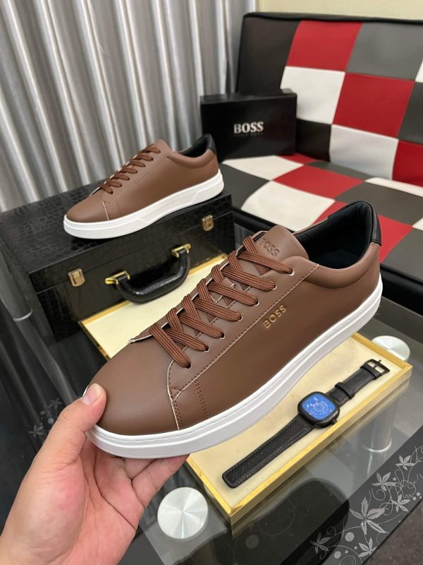 BOSS Belwar smooth leather low-top sneakers