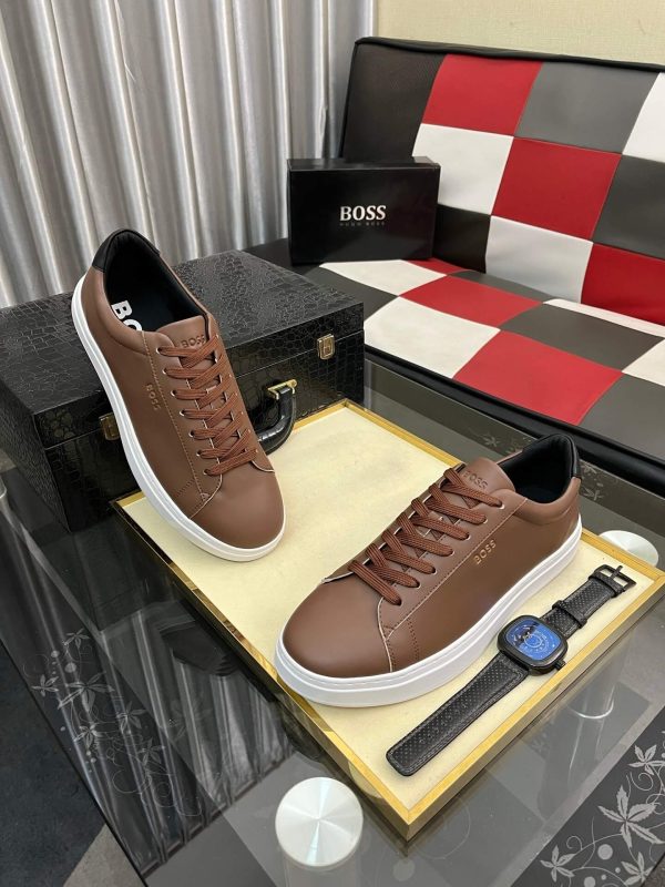 BOSS Belwar smooth leather low-top sneakers