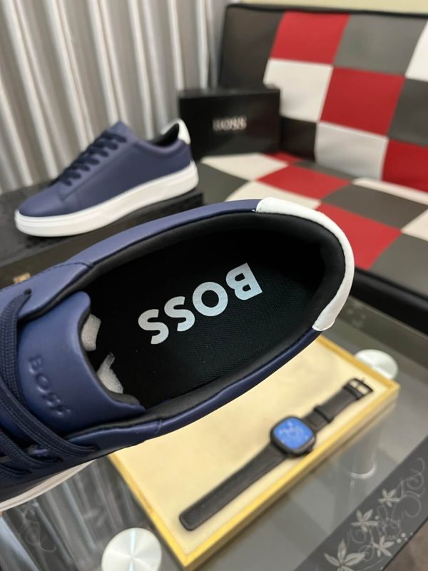 BOSS Belwar smooth leather low-top sneakers