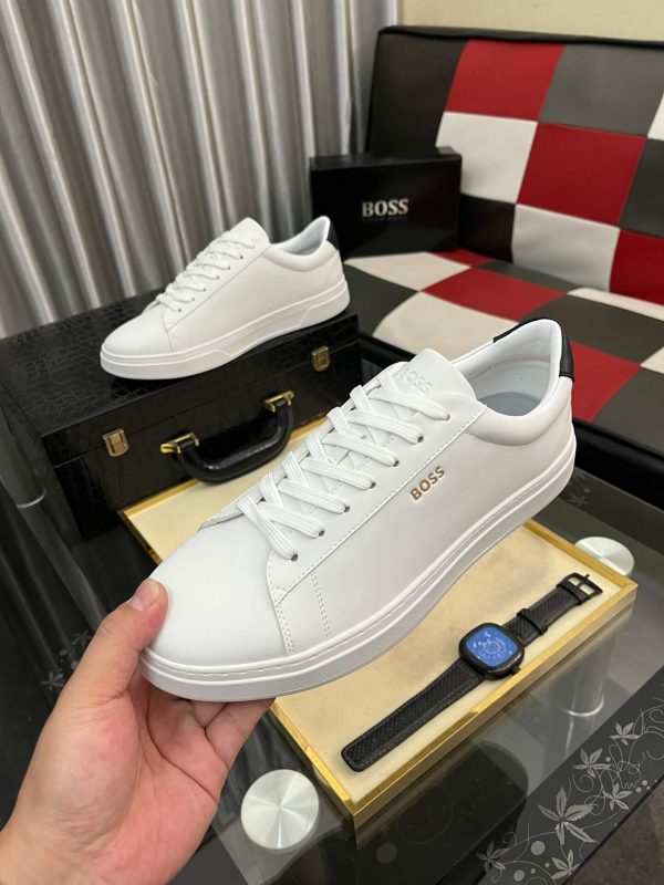 BOSS Belwar smooth leather low-top sneakers