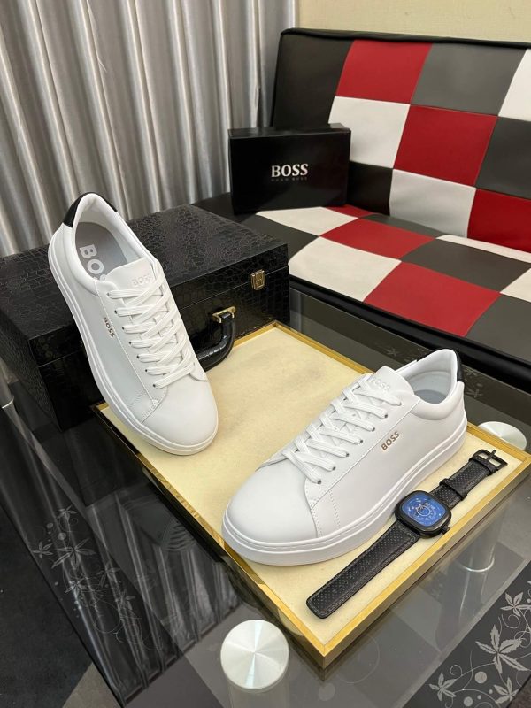 BOSS Belwar smooth leather low-top sneakers