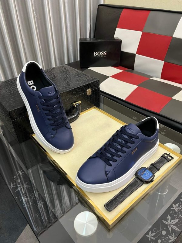 BOSS Belwar smooth leather low-top sneakers