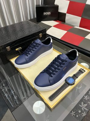 BOSS Belwar smooth leather low-top sneakers