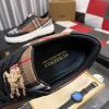 Burberry Leather and Check Terrace Sneakers