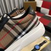 Burberry Leather and Check Terrace Sneakers