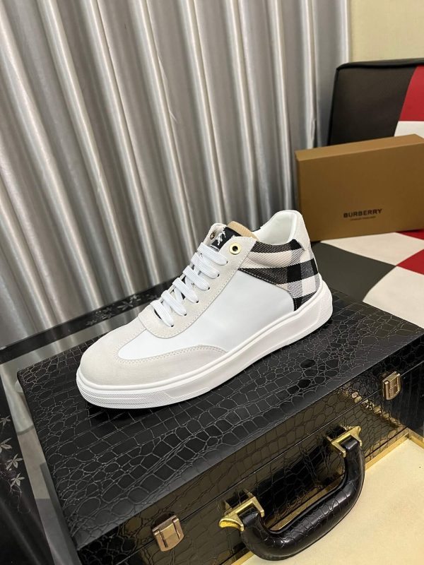 Burberry Terrace Check leather