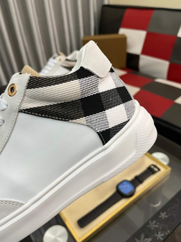 Burberry Terrace Check leather