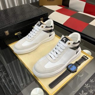 Burberry Terrace Check leather