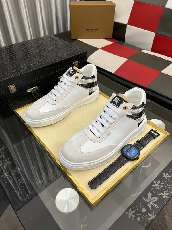 Burberry Terrace Check leather