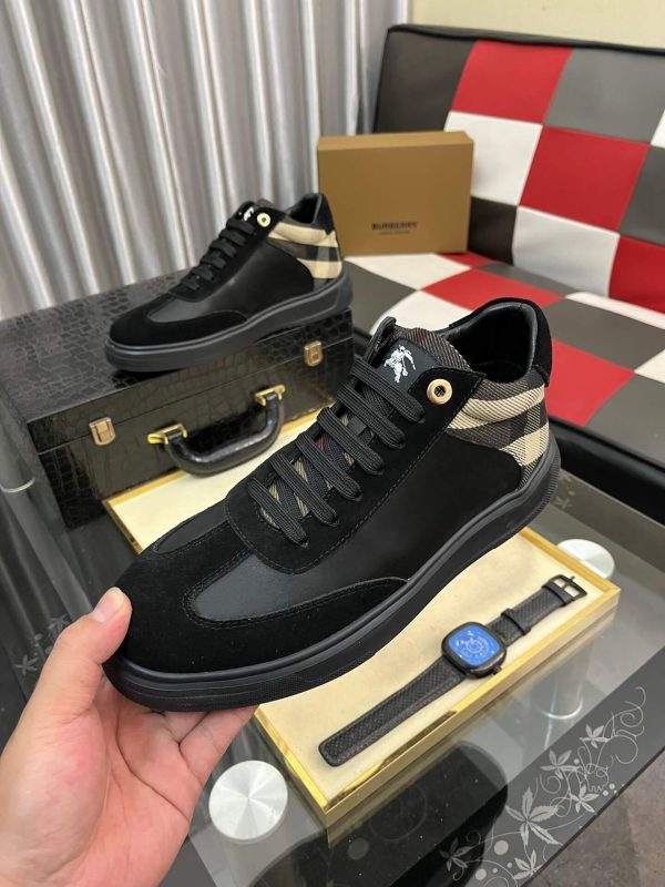 Burberry Terrace Check leather Sneakers