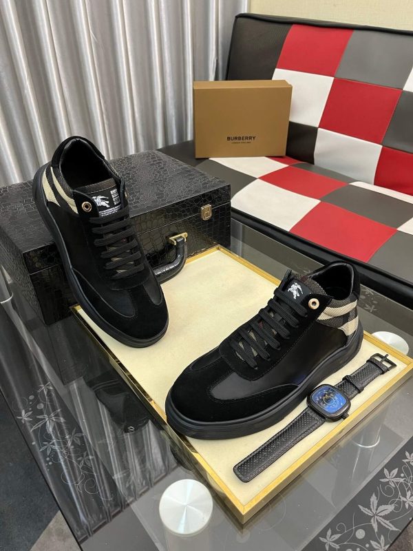 Burberry Terrace Check leather Sneakers