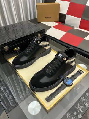 Burberry -Terrace -Check -leather -sneakers (9) Burberry Terrace Check leather Sneakers