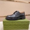 Gucci -Men's -black -leather -lace-up- shoes (2) Gucci Men's black leather lace-up shoes