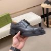 Gucci -Men's -black -leather -lace-up- shoes (5) Gucci Men's black leather lace-up shoes